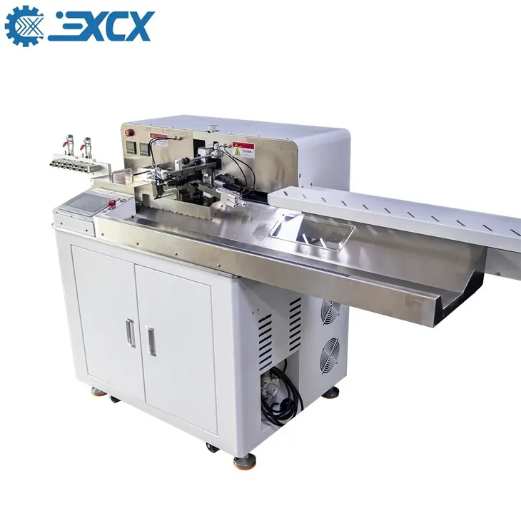 Fully Automatic Double Head Wire Cut Strip Dip Tinning Machine Cable Manufacturing Equipment With Wire Soldering Function